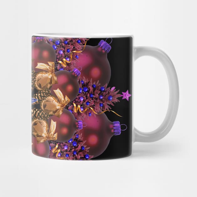 purple ornaments mandala by burenkaUA